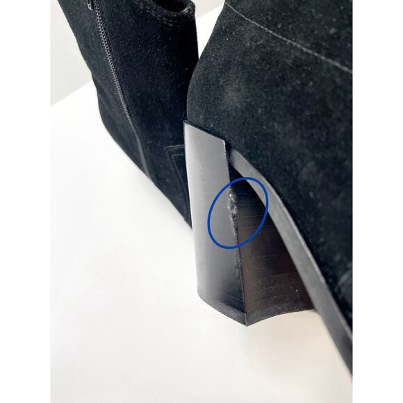 Jeffrey Campbell Jessine Black Suede Pointy Toe Bootie Size 9 - Picture 13 of 16